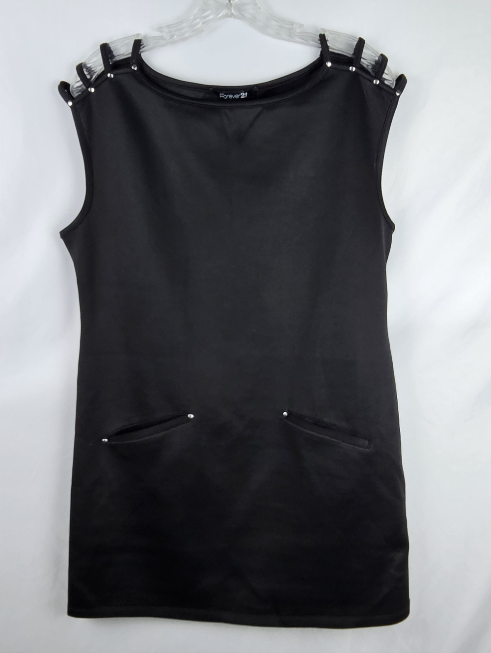 Vtg Little Black Mini Dress Lg Dark Feminine Goth Grunge